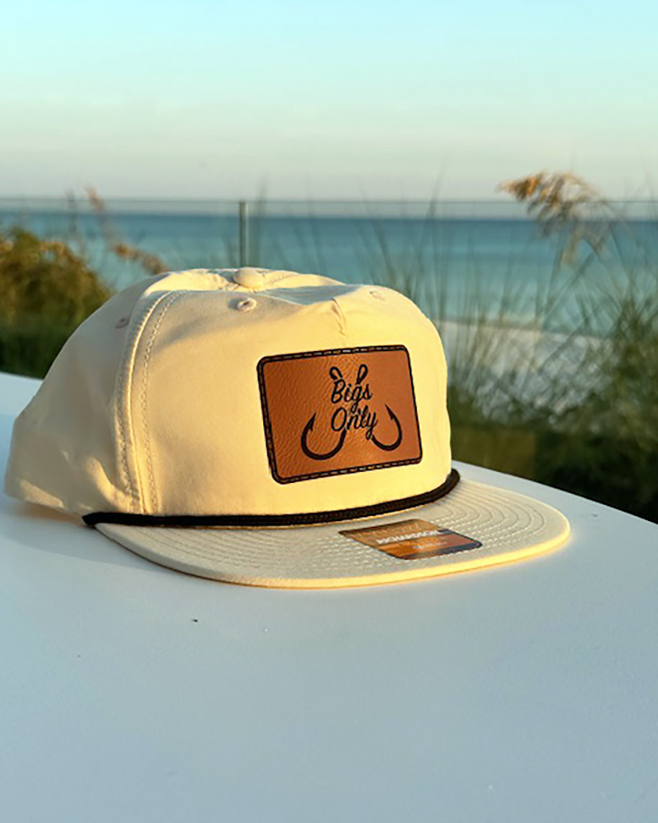 Active Snapback Hat - Cream Leather Patch - Image 2