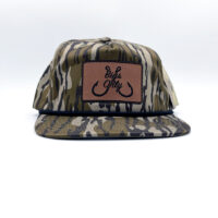 Active Snapback Hat - Bottomland Camo Leather Patch - Bigs Only