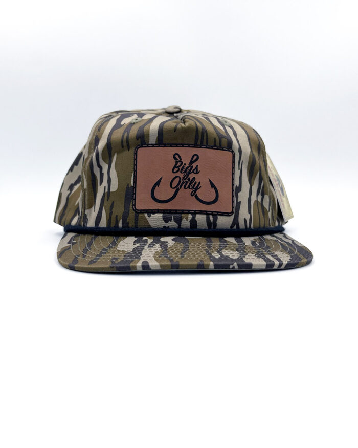 Active Snapback Hat - Bottomland Camo Leather Patch