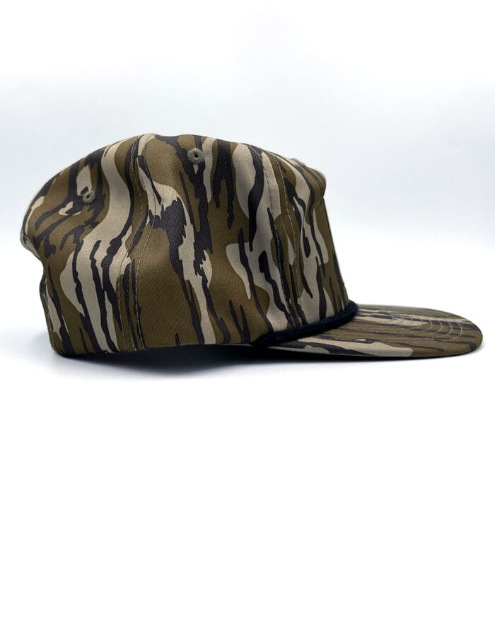 Active Snapback Hat - Bottomland Camo Leather Patch - Image 3