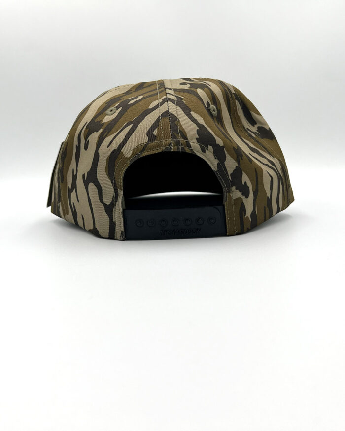 Active Snapback Hat - Bottomland Camo Leather Patch - Image 2