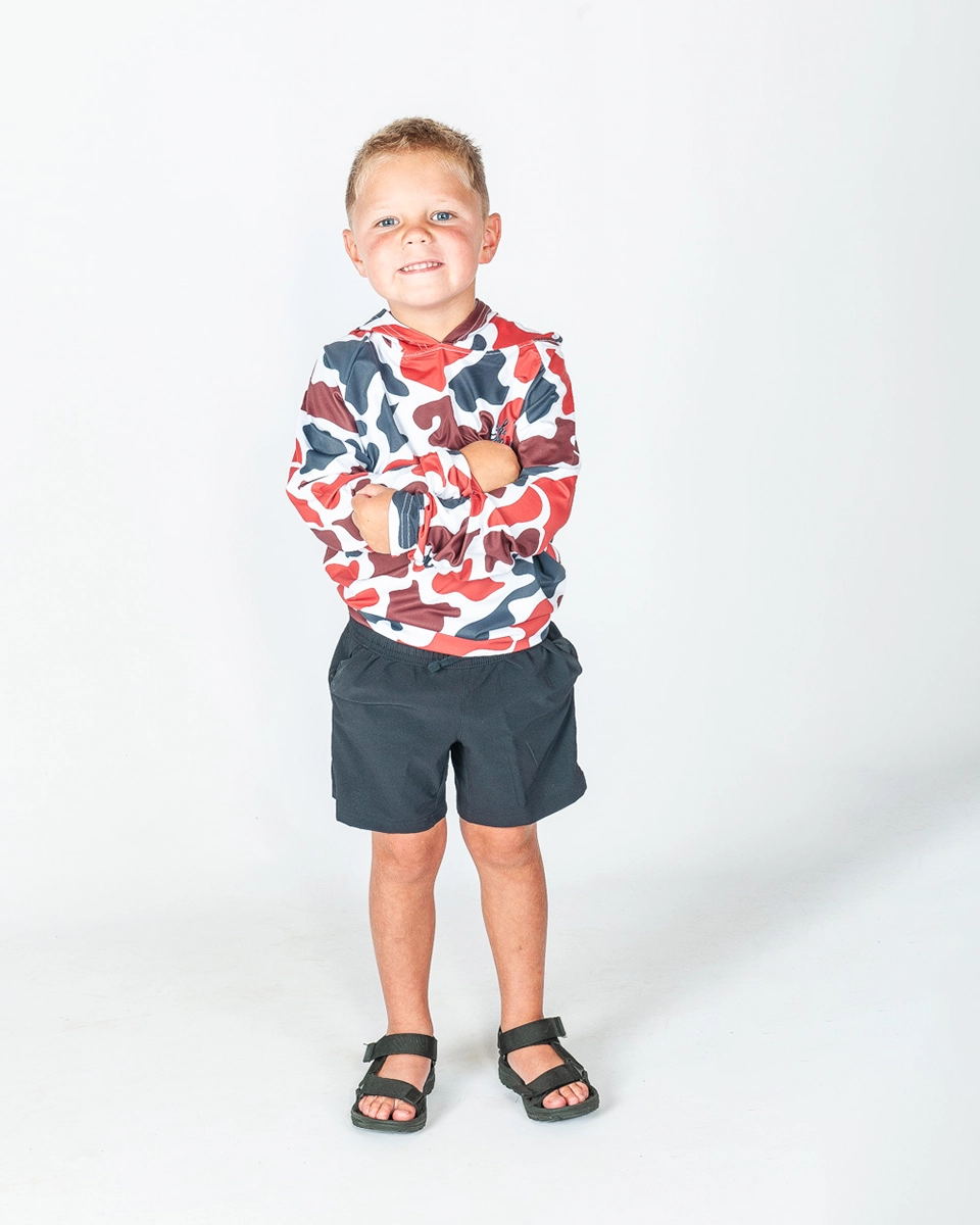 Dylan Nutt Red Camo Hooded Sun Shirt - YOUTH - Image 3