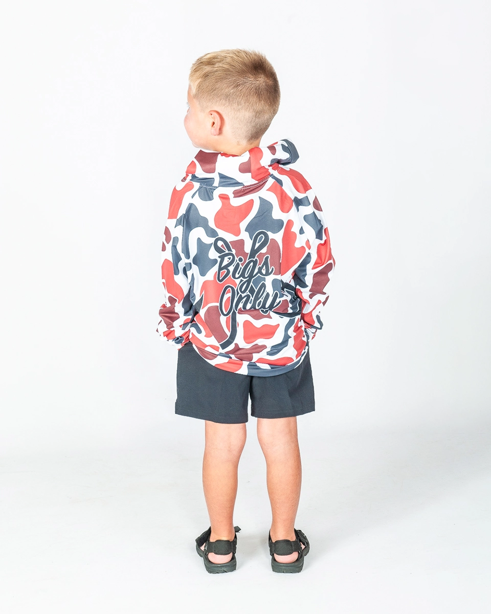 Dylan Nutt Red Camo Hooded Sun Shirt - YOUTH - Image 2
